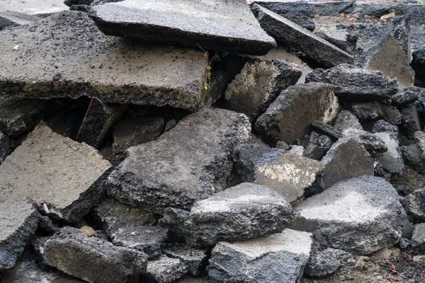 Breaking out asphalt — Stock Photo, Image