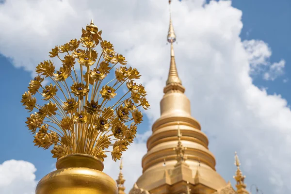 Kupferblumen neben dem Tempel — Stockfoto