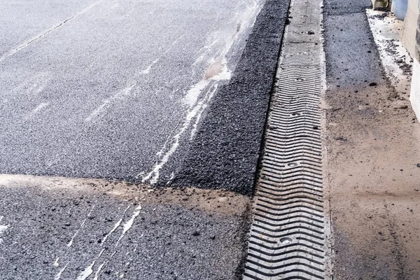 Couche supérieure d'asphalte — Photo