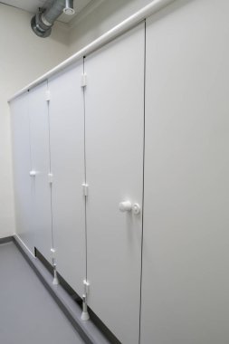 White shower doors