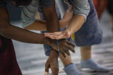 dancer hand, contact improvisation