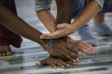 dancer hand, contact improvisation