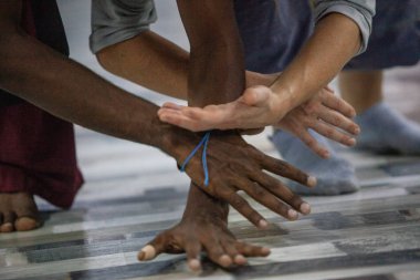 dancer hand, contact improvisation