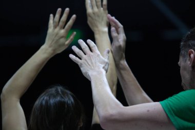 dancer hand, contact improvisation