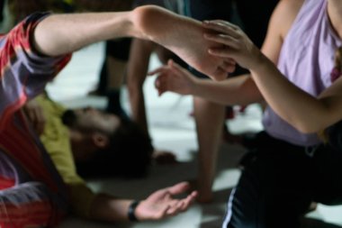 dancer foot, contact improvisation