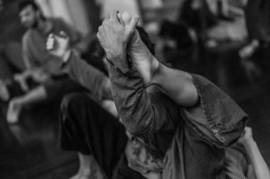 dancer foot, contact improvisation