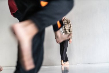 dancer foot, contact improvisation