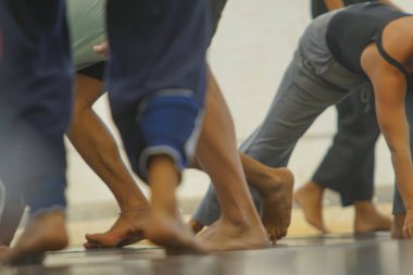 dancer foot, contact improvisation, detail