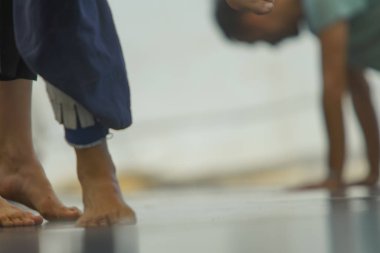 dancer foot, contact improvisation, detail