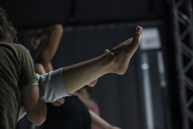 dancer foot, contact improvisation, detail