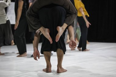 dancer foot, contact improvisation, detail