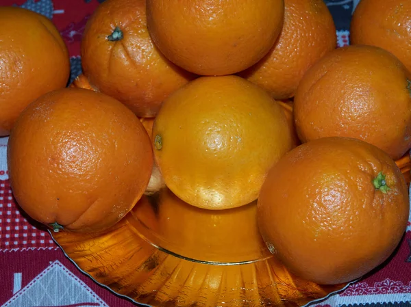 Still Life Orange Fruits Middle December — Stock Photo, Image