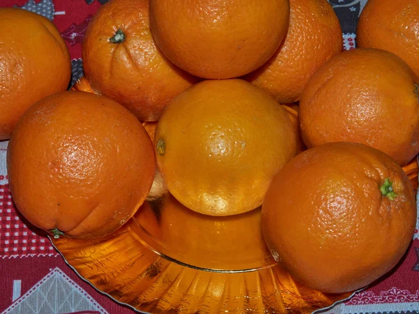 Still Life Orange Fruits Middle December — Stock Photo, Image
