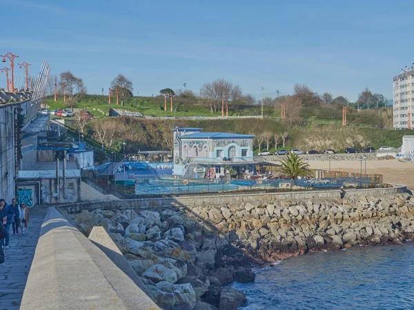 Wandelen Langs Stranden Van Corua Galicië — Stockfoto