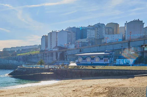 Galiçya Daki Corua Sahillerinde Yürüyorum — Stok fotoğraf