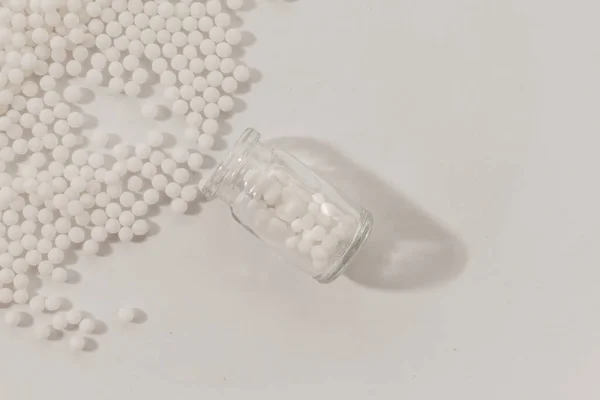 Homöopathie Medikamente Isoliert Auf Weißem Hintergrund — Stockfoto