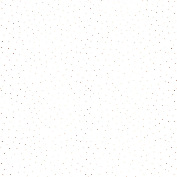 Hoja de cobre orgánico pequeños puntos sin costura patrón de fondo vectorial. Brillantes formas de círculo irregular de oro rosa metálico sobre fondo blanco. Textura repetitiva elegante . — Archivo Imágenes Vectoriales
