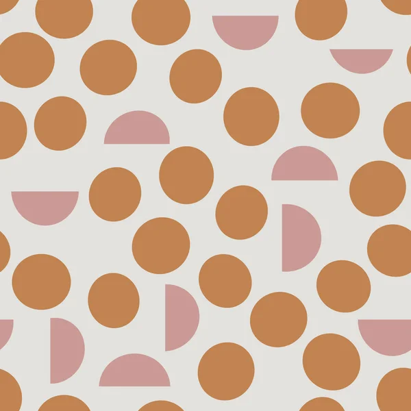 Mignon point abstrait motif vectoriel sans couture dans le style skandinave avec demi-points. Couleurs pastel modernes. Design abstrait tendance pour le papier, couverture, tissu, décoration intérieure, papier peint et autres projets . — Image vectorielle