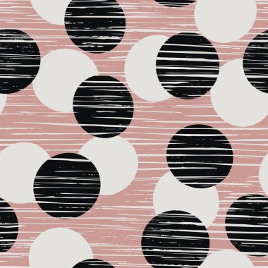 Kalın desenli noktalar, dokulu katmanlı daireler. Kağıt, kapak, kumaş, iç dekorasyon, duvar kağıdı ve diğer kullanıcılar için modern soyut vektör tasarımı.