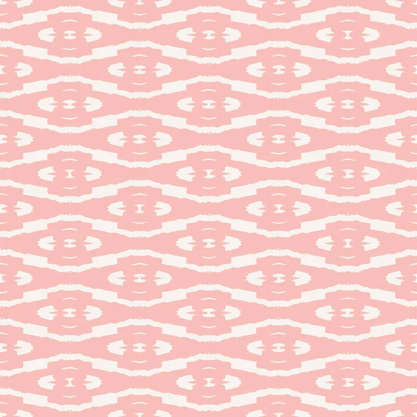 Ikat rose fond vectoriel sans couture motif ethnique pour tissu, papier peint, emballage cadeau, scrapbooking projests ou arrière-plans . — Image vectorielle