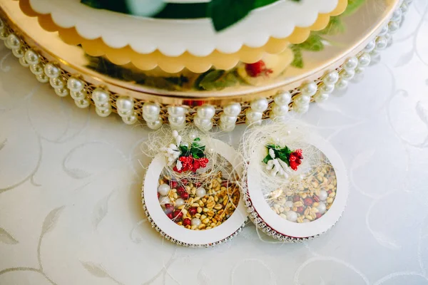 Two Wedding Eatble Souvenirs — Stock Photo, Image