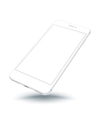 Perspektif smartphone gerçekçi model üzerinde