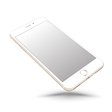 Perspektif smartphone gerçekçi model üzerinde