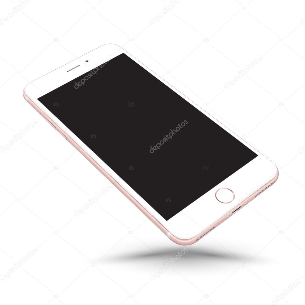 Perspective smartphone realistic mock-up on