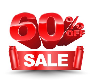 60 oranında off Satılık kırmızı kurdele afiş rulo.