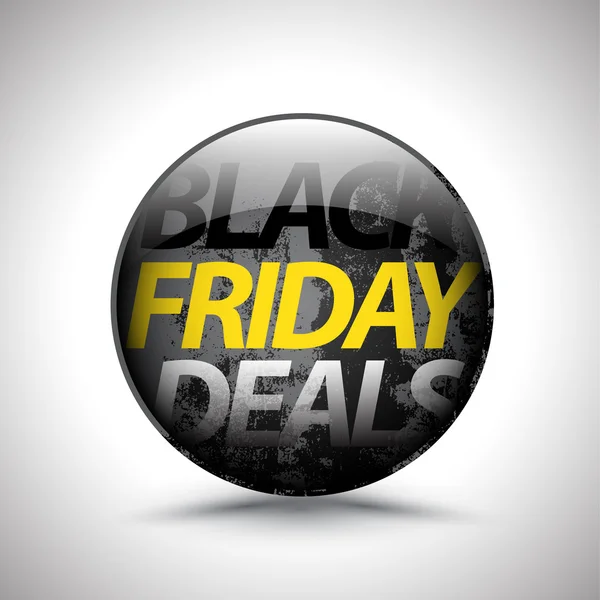 Black Friday Deals cirkel label. Eenvoudig bewerken van vector illustratie. — Stockvector