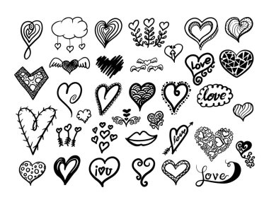 Aşk kavramı için vektör çizim