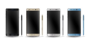 Gerçekçi smartphone kolay yer görüntü içine ekran smartphone.