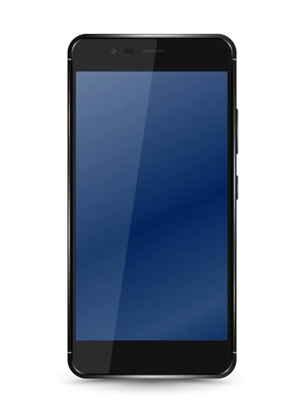 Smartphone realista fácil colocar la imagen en el teléfono inteligente de pantalla . — Vector de stock