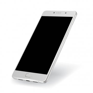 Gerçekçi akıllı telefon modeli. vektör illüstrasyonu