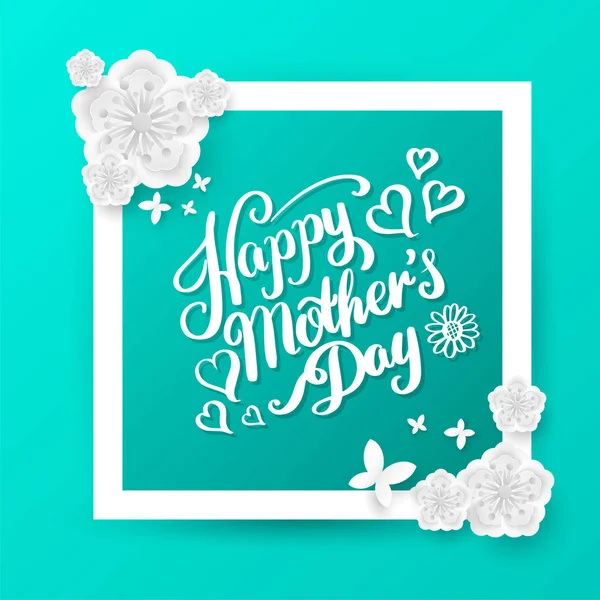 Banner del día de la madre feliz . — Archivo Imágenes Vectoriales