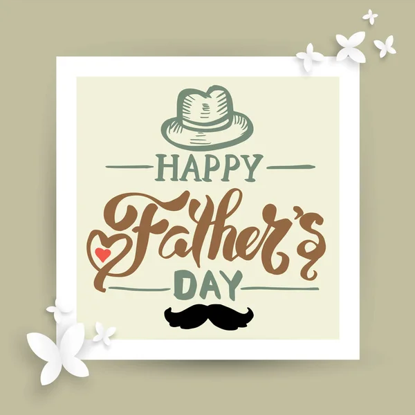 Father's Day card. — Stock Vector