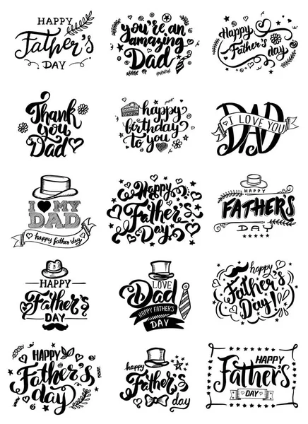 Babalar günü kartı. Vektör illüstrasyonu.