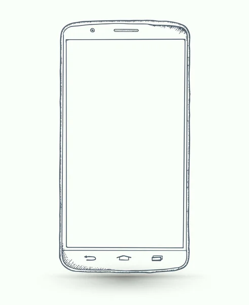 Gaya gambar smartphone baru - Stok Vektor