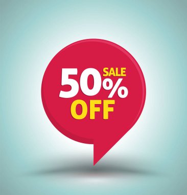 Satılık kırmızı etiket izole