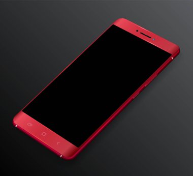 Gerçekçi smartphone mockup. Vektör çizim teknoloji ve reklam için. 