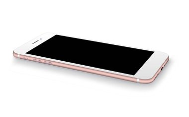 Gerçekçi smartphone mockup. Vektör çizim teknoloji ve reklam için. 