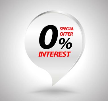Special offer interest banner. clipart