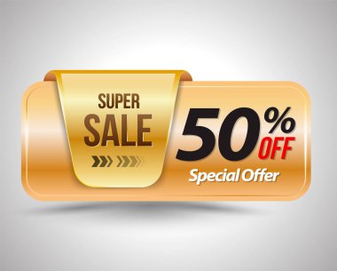 Satış banner gösterim amacıyla promosyon reklam.