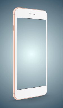 Akıllı telefon maketi. Vektör İllüstrasyonu