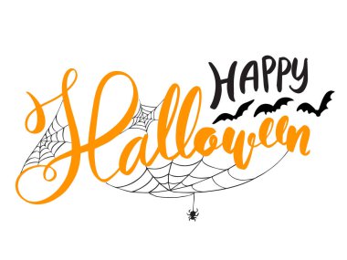 Cadılar Bayramın kutlu olsun vektör yazı. 