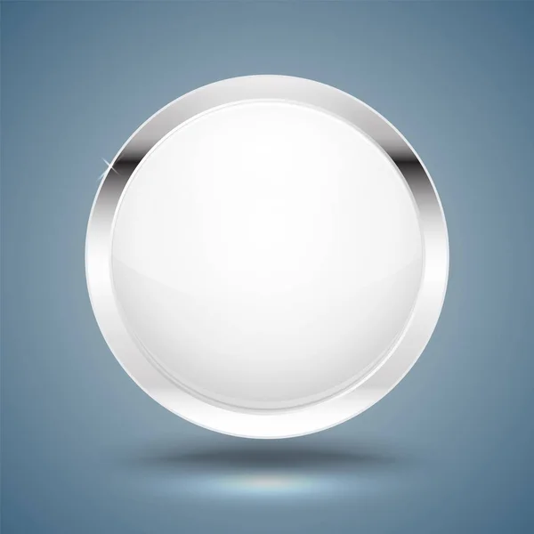 Silver cirkel moderna ram — Stock vektor