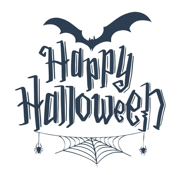 Letras vectoriais de Halloween feliz . — Vetor de Stock