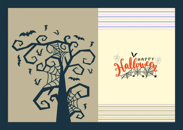 Feliz Halloween vector de letras . — Archivo Imágenes Vectoriales