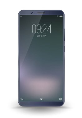 Akıllı telefon maketi. Vektör İllüstrasyonu 