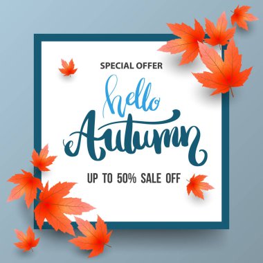 Maples ile sonbahar satışı büyük başlığı. 